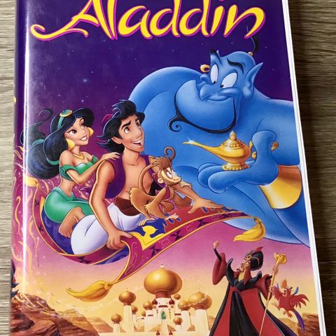 Walt Disney Classic ALADDIN / The Classics BLACK DIAMOND BIGBOX Vhs  🚨Sjelden!