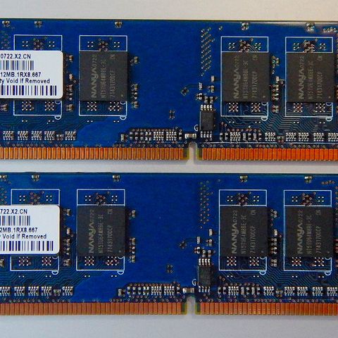 Nanya 2x512Mb DDR2-667 PC2-5300