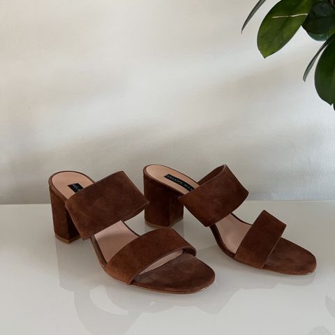 Helene Westbye brun slip in sandal str 39