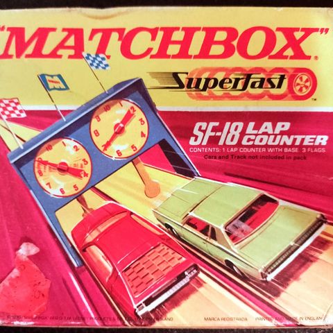 Vintage Matchbox Superfast SF-18 rundeteller.