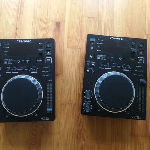 2 Pioneer cdj-350 vurderes solgt