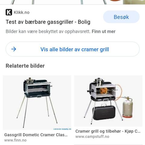 Cramer gassgrill spyd.