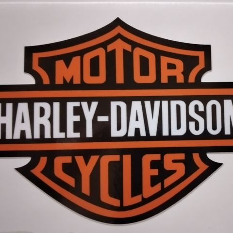 Harley Davidson vinyl klistremerke 6 x 4,3 cm
