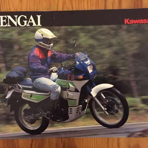 Kawasaki Tengai 650 Brosjyre Orginal