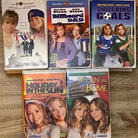 Mary-Kate Olsen & Ashley Olsen samling BIGBOX VHS 🚨NY PRIS