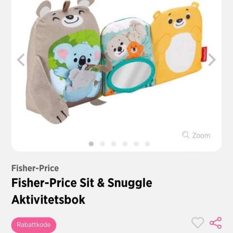 Fisher Price Sit and Snuggle aktivitetsbok