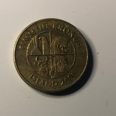 50 kronur Island 2001  (2017. S)