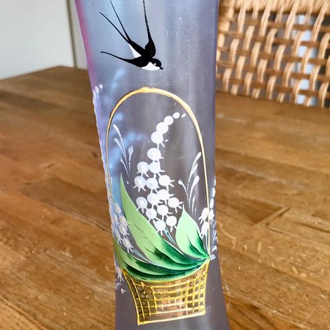 Vintage  håndlaget vase