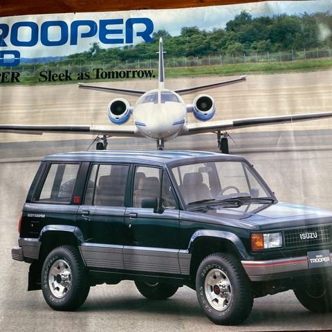 Isuzu Trooper plakat selges