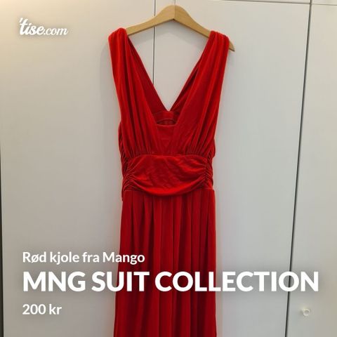 Rød kjole fra Mango MNG Suit Collection