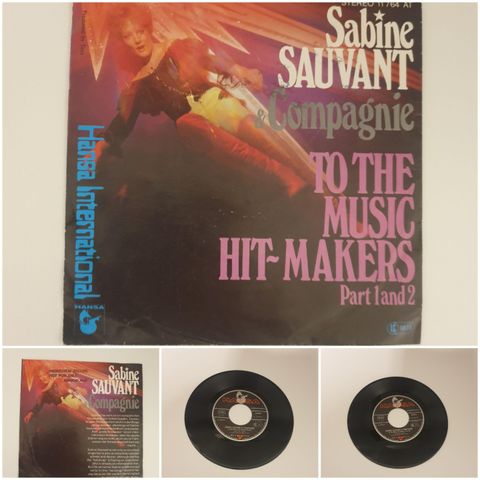 VINTAGE/RETRO LP-VINYL 45 RPM/HANSA - SABINE SAUVANT & COMPAGNIE 1977