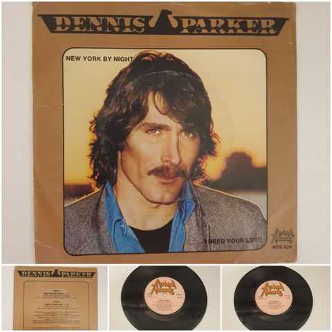 VINTAGE/RETRO LP-VINYL 45 RPM/DENNIS PARKER - NEW YORK BY NIGHT 1979