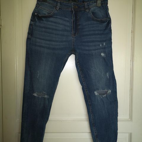 Str 46  3/4 bukse ny stretch jeans /dongeri .