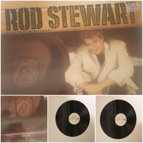 VINTAGE/RETRO LP-VINYL "ROD STEWART/EVERY BEAT OF MY HEART 1986"