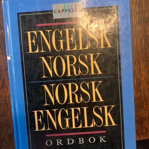 ORDBOK ENGELSK-NORSK og NORSK-ENGELSK Svenkerud