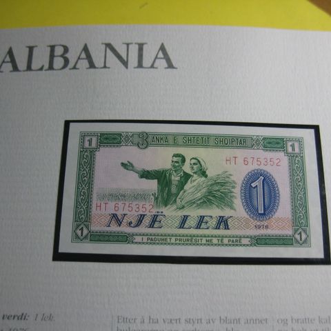 1 Lek Albania unc