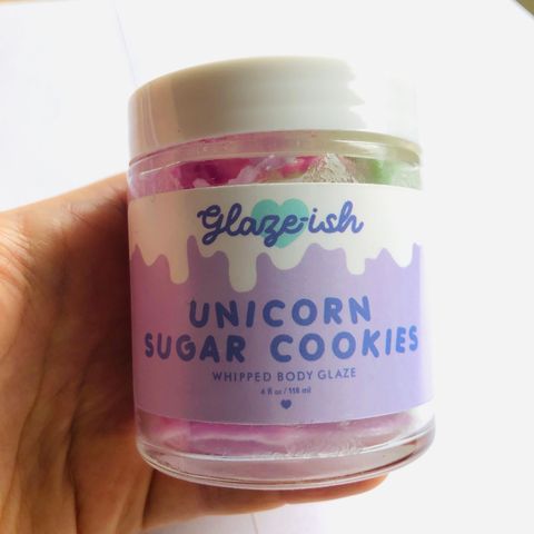 Unicorn cookies body glaze