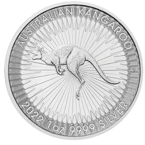 2022 Australia 1 oz Sølv Kangaroo BU