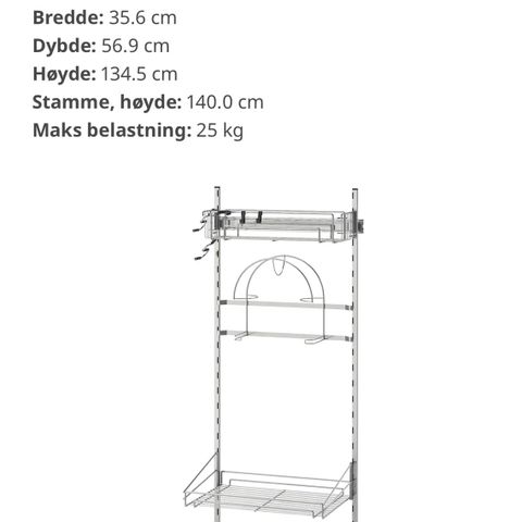 Utrusta skapinnredning