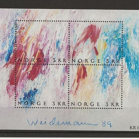 Norsk Malerkunst Vlll 1989 NK. 1072 - 1075 Postfriske