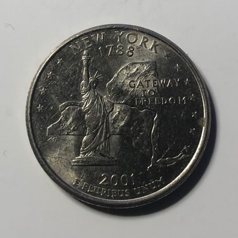 Quarter Dollar USA 2001  PEN MYNT.  (2028 S)