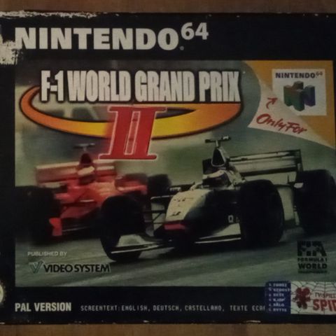 Nintendo 64 F1 world grand Prix 2 selges