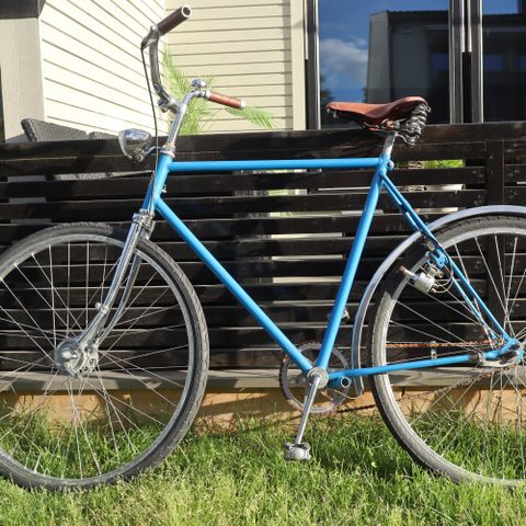 Vintage DBS Single Speed Herre Sykkel med Brook's sete og håndtak