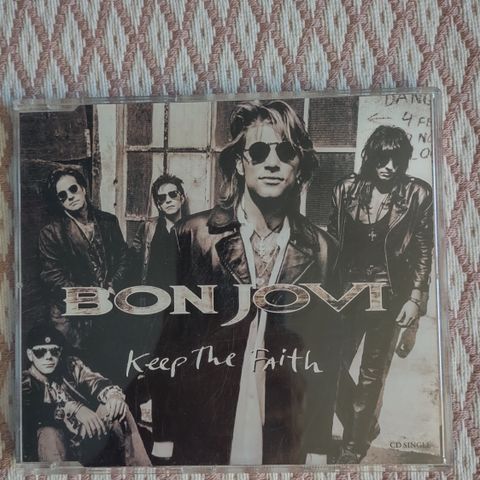 CD SINGEL. BON JOVI. KEEP THE FAITH