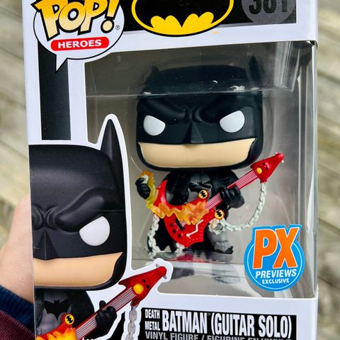 Funko Pop! Death Metal Batman (Guitar Solo) | DC Comics (381) Excl. to Previews