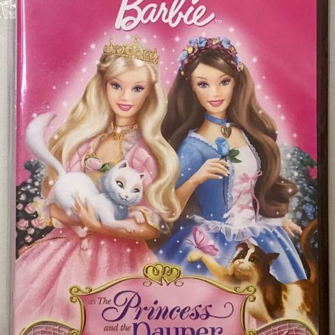 Barbie : as The Princess and The Pauper ( UÅPNET ) dvd  🔥FORSEGLET!!
