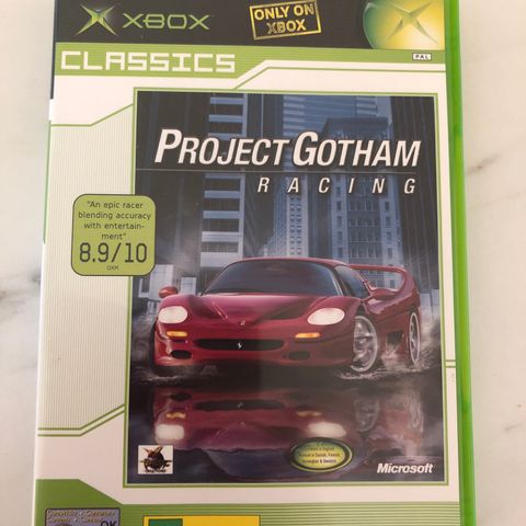 Xbox - Xbox spill Project Gotham Racing