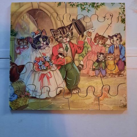 Retro LITO puzzle 3-5 år,  15,5×16 cm