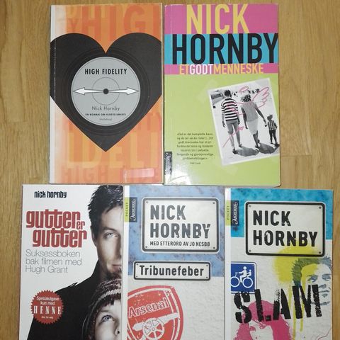 NICK HORNBY BØKER. Moderne klassikere!