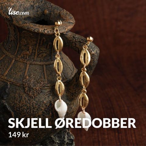 Skjell øredobber