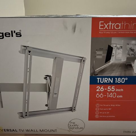 vogel’s Thin 445 hvit tv-oppheng