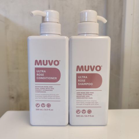 Rosasjampo og -balsam: MUVO Ultra Rose Perfect Pair