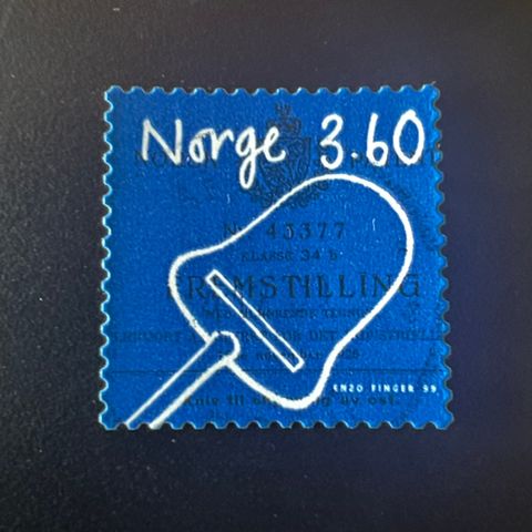 Frimerke - Ostehøvel 3.60 kr (Stemplet)