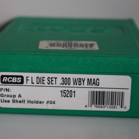 RCBS FL DIE set  Cal. 300 WBY Mag