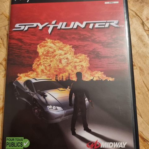 (Kan fås gratis) Strøkent PS2 Spy Hunter