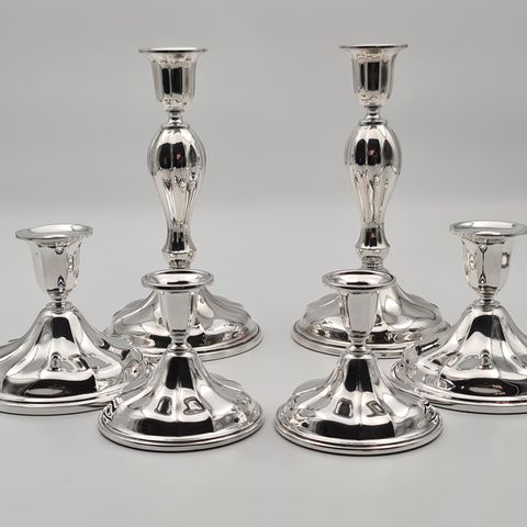 Klassiske lysestaker i sølv fra TH.Marthinsen - 1/3 av nypris - samleside