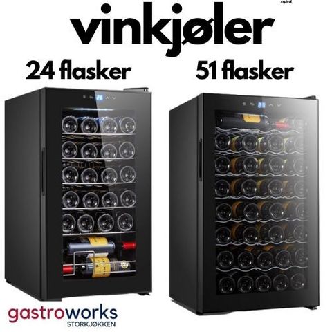 Vinskap / Vinkjøler - Adexa - 24/51 flasker fra Gastroworks
