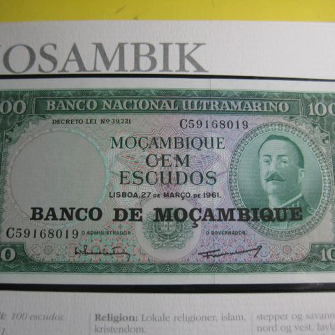 100 escudos Mosambik unc
