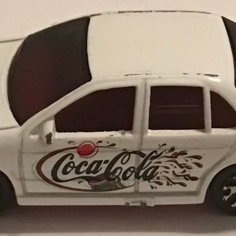Matchbox Ford Falcon med Coca-Cola reklame fra 1996