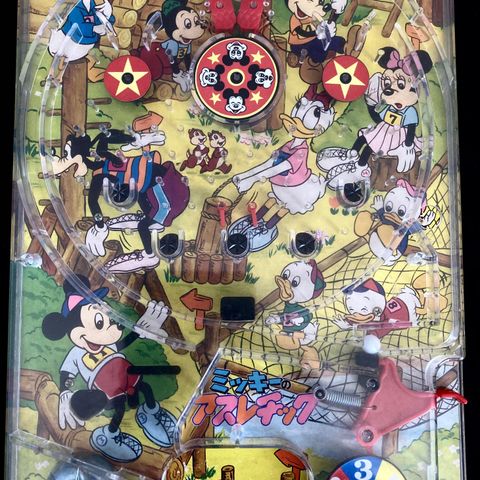 Walt Disney Pinball spill 1973 Donald Duck/Mikke Mus/Langbein