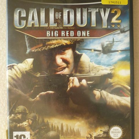 Nintendo GameCube - Call of Duty 2. Big Red One m/ bruker manual.