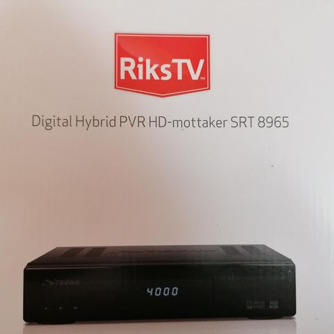 RiksTv. Digital hybrid hd pvr srt 8965, som ny.