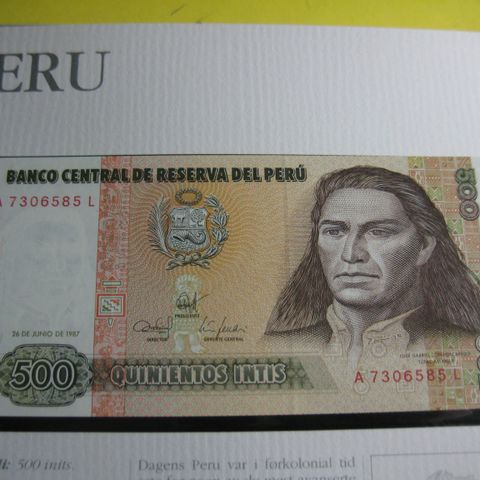 500 Inits Peru unc