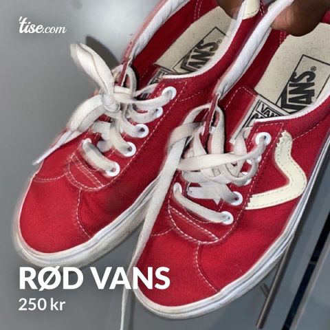 Rød vans sko størrelse 38