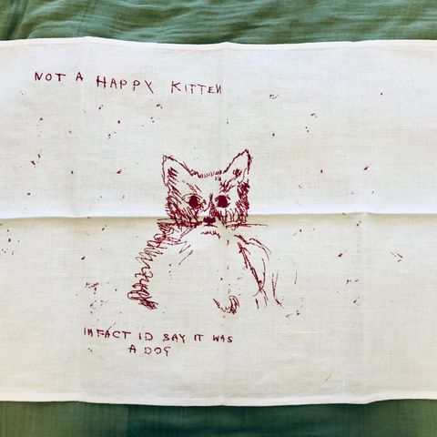 Tracey Emin, "Not a Happy Kitten", 2003