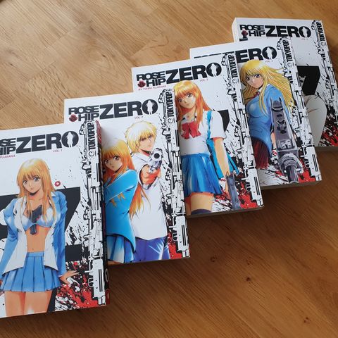 Manga: Rose Hip Zero Vol. 1-5 (komplett) Engelsk Tokyopop